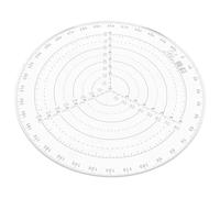 WHAMVOX Règle de Centrage Circulaire Outil de Recherche du Centre en Plastique Trou Central pour Tournage sur Bois pour Projets Scolaires et Travail Précis