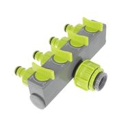 WHAMVOX Répartiteur de Tuyau D’Eau 4 Voies Abs Jaune pour Jardin