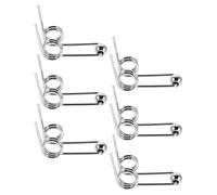 WHAMVOX Ressort de Torsion Double Retour Solution Rapide pour Coiffage Quotidien 6 Pièces en Métal Argenté Accessoire de Rechange Facile à Installer pour Fer à Friser