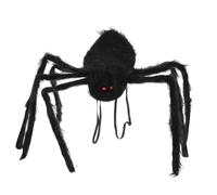 WHAMVOX Sac à Dos D'halloween Araignée pour Garçon et Filles Design Réaliste, Tissu Noir avec Compartiments Pratiques, pour Fêtes et Rangement de Bonbons