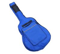 WHAMVOX Sac Guitare Acoustique Folk Imperméable Oxford avec Double Bretelles Réglables Dos Respirant et Poche Avant de Rangement Bleu