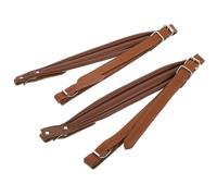 WHAMVOX Sangles Accordéon Réglables en Pu Café, Ceinture D'épaule Résistante 83-110 Cm pour Accordéon Basse 16-120 Basses, Lot de 2 Pièces, Accessoires Confortables pour Instruments