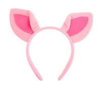 WHAMVOX Serrage-Tête Oreilles D’Animaux en Peluche Douce Rose pour Garçon et Filles et Adultes Accessoire de Déguisement Cochon Kawaii Bandeau Léger et Confortable pour Cosplay Fêtes