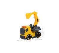 WHAMVOX Set de Véhicules de Construction Inertiels pour Garçon Fille avec Mini Excavatrice Bétonnière et Camion Poubelle Robuste pour Garçons et Filles pour Jeux Imagination Intérieurs et