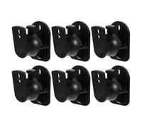WHAMVOX Sets de Supports Muraux pour Haut-parleurs Construction Robuste Lot de 6 en ABS Angle Réglable, pour Système Audio Surround en Zone de Jeu Cuisine