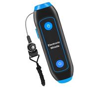 WHAMVOX Sifflet Électronique D'arbitre Et Entraîneur Bleu avec Lumière Sos Et Lampe Torche, Volume Élevé, Portable, Câble Suspendre Inclus, Adapté Aux Sports Extérieurs, Camping Et Sécurité
