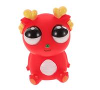 WHAMVOX Stress Dragon Aux Yeux Écarquillés Rouge Grand Format de Bureau et Petit Âne Squeeze Décoration Humoristique et Gadget de Farce pour Détente Au Travail