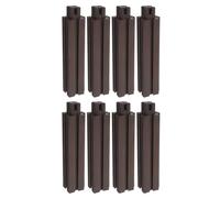 WHAMVOX Support Ajustable pour Jardinière Extérieure 8pcs en Plastique Marron Extension de Hauteur, Installation Facile pour Jardinage DIY et Potager en Bac