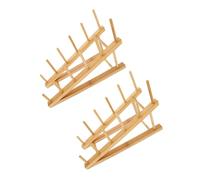 WHAMVOX Support de Livre en Bois 2pcs 5 Niveaux : présentoir Multifonction pour Cuisine, Bureau et Atelier avec Design élégant et Gain de Place