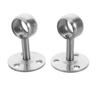 WHAMVOX Support de Tringle à Rideau Montage Mural ou Plafond 2pcs en Acier Inoxydable Support Robuste et Moderne pour Penderie et Barre de Bain