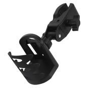 WHAMVOX Support Multifonction Noir en Abs avec Porte-gobelet Rotatif pour Pupitre de Musique et Pied de Microphone, Installation Rapide et Portable pour Répétitions et Performances