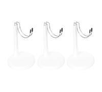 WHAMVOX Support pour Poupées en Matériau Solide Blanc 25 CM Lot de 3 Supports Pratiques pour Maintien Stable Présentation et Rangement de Poupées pour Vitrines et Collections