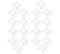 WHAMVOX Supports de Montage en Acrylique Transparent, 20 Crochets pour Cadres Photo et Miroirs, Fixation Murale Multifonctionnelle, Adaptés pour Expositions Artistiques et Décoration