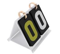 WHAMVOX Tableau des Scores Portable Mini à Bascule en Acrylique Blanc, Compteur de Score Sportif Polyvalent 2 Chiffres pour Football, Volley-Ball et Tennis de Table, Affichage Compact