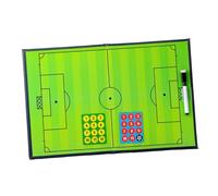 WHAMVOX Tableau Football Magnétique PVC Pliable Planche Effaçable Sèche Réutilisable pour Entraîneurs avec Marqueur et Aimants Clipboard Portable pour Entraînement et Stratégie