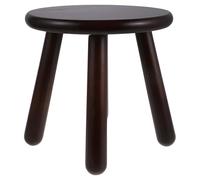 WHAMVOX Tabouret Robuste à Quatre Pieds Marron en Bois Rond Tabouret Multifonction Design Vintage et Élégant Assise en Bois Cuisine et Salons