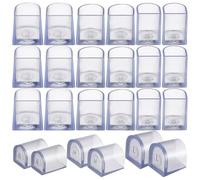 WHAMVOX Transparents Protège-talons Lot de 12 Paires pour Talons, Hauts | Pvc Réutilisable, Pose Facile, Protège du Sol Meuble Fissures, pour Femmes