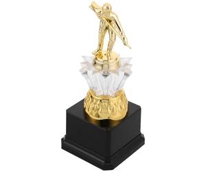 WHAMVOX Trophée de Billard Doré 20 Cm Base Stable, Trophée du Vainqueur en Plastique Résistant pour Tournoi Sportif, Récompense Polyvalente pour Concours de Fête et Championnat de Snooker