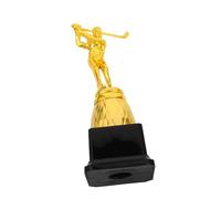 WHAMVOX Trophée Plastique Doré de Snooker avec Statue Joueur Décoration Légère et Portable pour Tournois de Billard et Récompenses de Parties Pool