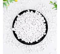 WHANLEY L&Q 1,1 kg de roches de rivière blanches naturelles mates (1,1 à 2,3 cm), gravier blanc, pierre de remplissage de vase, gravier de pois, pierres décoratives, petite roche, gravier blanc pour