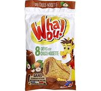 WHAOU ! Crêpes Choco Noisette 256G - Incontournables gourmandises pour les amateurs de crêpes authentiques. Un délicieux goût de chocolat et de noisettes dans chaque bouchée sucrée. - Le Lot De 4