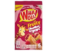 WHAOU! - Crêpes Gourmandes À La Framboise, Texture Moelleuse Saveur Fruitée, 6x180g - Lot De 4