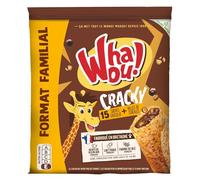 WHAOU! - Crêpes Gourmandes Chocolat & Céréales, Texture Fondante et Croustillante (15x32g) - Lot de 3 - vendu par Lot