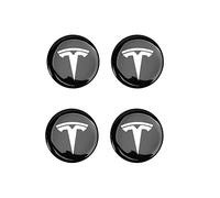 WHAPELQ Lot de 4 cache-moyeux autocollants pour Tesla Model 3 Y S X, décoration de pneus, accessoires de protection