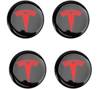 WHAPELQ Lot de 4 cache-moyeux autocollants pour Tesla Model 3 Y S X, décoration de pneus, accessoires de protection