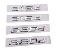 WHARGTSL 1pc Autocollant arrière de Voiture adapté for BMW 316d 318d 320d 330d E46 E36 G20 E90 F30 E92 emblème Logo 3D Autocollant Accessoires(330d)