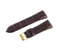 WHARGTSL Bracelet de Montre en Cuir de Vache première Couche, adapté au Bracelet de Montre Fit for Guess 22mm W0040G3/W0040G5/W0247G3(Coffee-GD-K1)