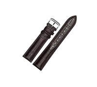 WHARGTSL Bracelet de montre en cuir noir, 18 mm, 20 mm, 22 mm, à quartz(Brown,24mm)