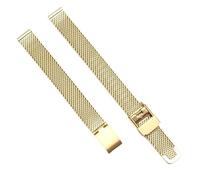WHARGTSL Bracelet de montre for femme en acier et métal, compatible Fit For les montres Fit For quartz Fit for Julius Fit For petit cadran (8, 10, 12, 14 et 16 mm)(Golden,20mm)