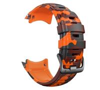 WHARGTSL Bracelet de rechange en silicone for Garmin Instinct 2X Solar, édition tactique, 26 mm(Camo Orange)
