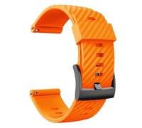 WHARGTSL Bracelet de rechange en Silicone souple for montre de sport, compatible Fit For Suunto 7/Suunto 9, Baro/9 Spartan/9 GPS(Orange)