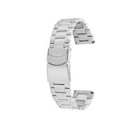 WHARGTSL Bracelet en acier inoxydable de 23 mm for montre Fit For Casio PROTREK série PRW-60YT PRW-70/50/30 PRW-6900Y série noir argent for homme(Silver)