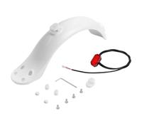WHARGTSL Garde-boue arrière 4 vis pour scooter électrique à 4 trous pour feu arrière et feu arrière, lot d'accessoires (blanc, 1 ensemble)