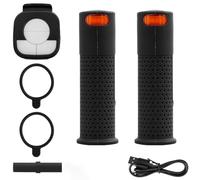 WHARGTSL Poignées Avant Fit for télécommande et feu Clignotant, compatibles Fit for la Trottinette électrique Fit for Ninebot Max G30. Rechargeable par USB.(Balck)