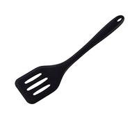 Wharick Spatule ajourée professionnelle en silicone de qualité alimentaire pour crêpes Noir