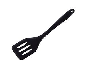 Wharick Spatule ajourée professionnelle en silicone de qualité alimentaire pour crêpes Noir