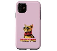 What Am I Doing with My Lives? (Graphique de Chat Amusant) Coque pour iPhone 11