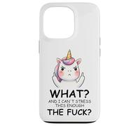 What and I Cannot Stress This Enough The Fuck Unicorn Funny Coque pour iPhone 13 Pro