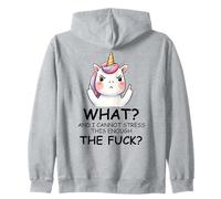 What and I Cannot Stress This Enough The Fuck Unicorn Funny Sweat à Capuche