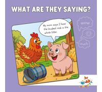 WHAT ARE THEY SAYING?: Animal COLORING BOOK with Speech Bubbles | Fill in the Fun with Drawings or Words for Pets, Farm Animals & Insects | Creative Gift for Kids Ages 5-9