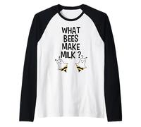 What Bees Make Milk, Blague d'halloween Amusante Manche Raglan