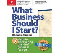 What Business Should I Start Rhonda Abrams (Auteur)