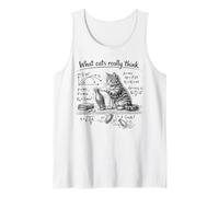 What Cats Really Think, Funny Cat Physics & Cat Humour Débardeur