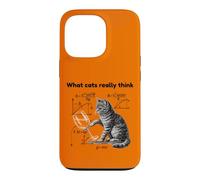 What Cats Really Think Funny Cat Physics Humor Men Women Coque pour iPhone 13 Pro
