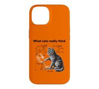 What Cats Really Think Funny Cat Physics Humor Men Women Coque pour iPhone 14