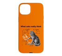What Cats Really Think Funny Cat Physics Humor Men Women Coque pour iPhone 15 Plus